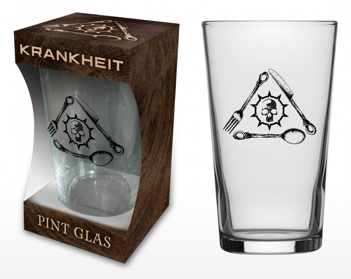 Krankheit Pint Glas