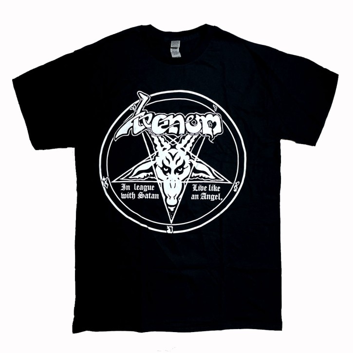 Venom T-Shirt  In League with Satan