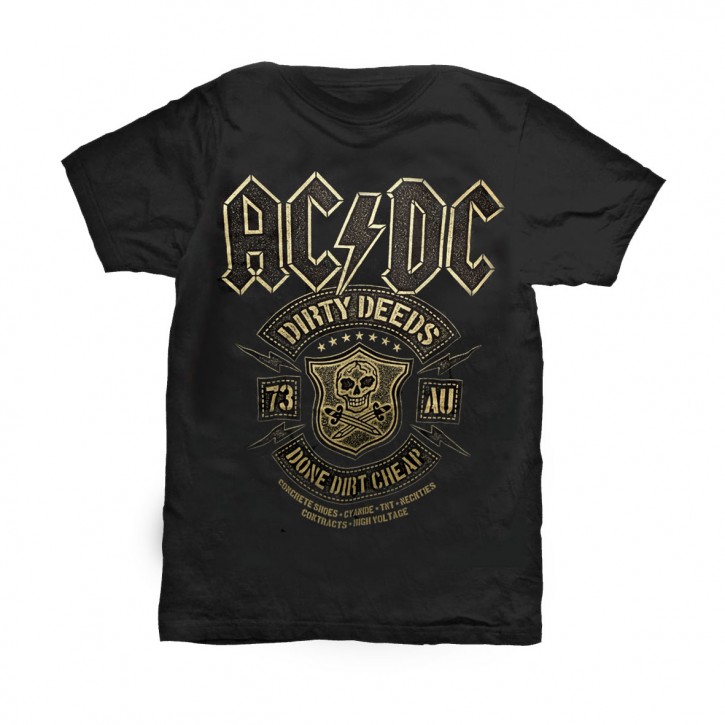 AC/DC T-Shirt  Dirty Deeds Done Dirt Cheap