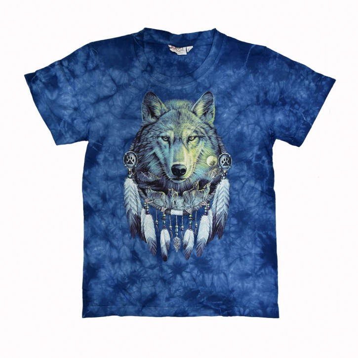 Kids-T-Shirt Wolf Batik