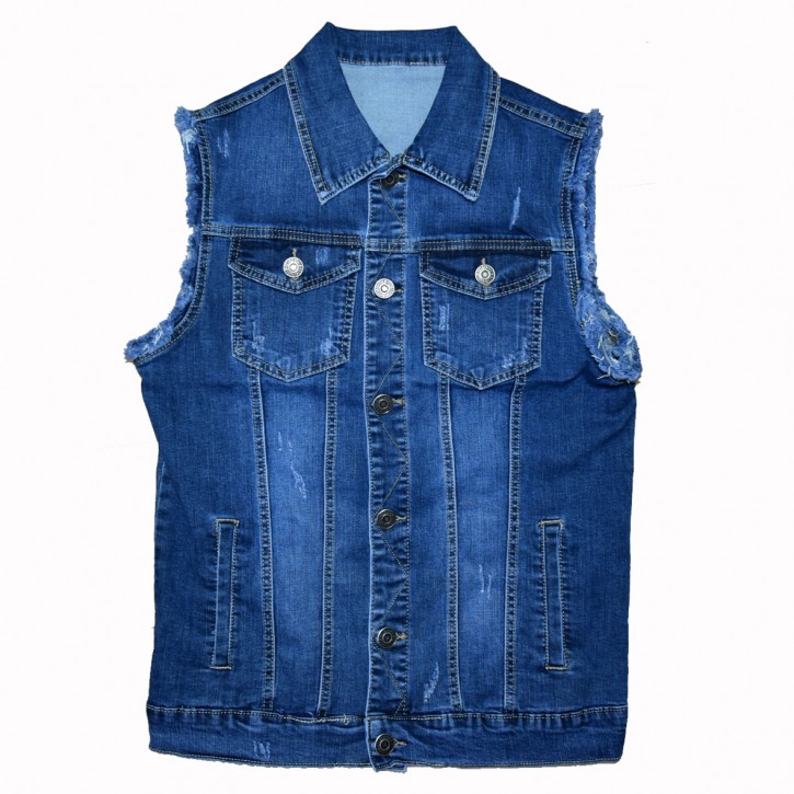 Sleeveless denim vest "Battle Vest"