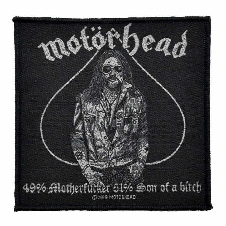 Patch Motörhead "49% Motherfucker 51% Son of a bitch"