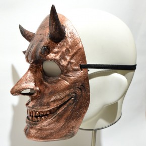 Maske Teufel Bronze